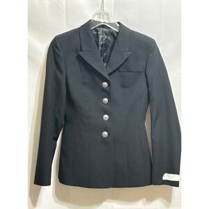 NWT DSCP Bremen Bowdon Womens 8MR Blue Wool Blend Coat Blazer Military Jacket
